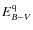 $E_{B-V}^{\rm q}$