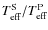 $T_{{\rm eff}}^{{\rm S}} / T_{{\rm eff}}^{{\rm P}}$