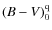 $(B-V)_0^{\rm q}$