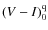 $(V-I)_0^{\rm q}$