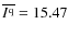 $\overline{I^{\rm q}} = 15.47$