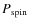 $P_{\rm spin}$