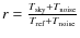 $r= \frac{T_{\rm sky} + T_{\rm noise}}{T_{\rm ref} + T_{\rm noise}}$