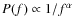 $P(f)\propto 1/f^\alpha$