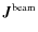 $\vec{J}^{\rm beam}$