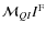 ${\cal M}_{QI}I^{\rm F}$