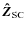 $\vec{\hat{Z}}_{\rm SC}$