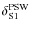 $\delta^{\rm PSW}_{\rm S1}$