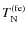 $T^{\rm (fe)}_{\rm N}$