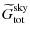 $\displaystyle \widetilde{G}^{\rm sky}_{\rm tot}$