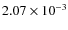 $2.07\times 10^{-3}$