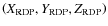 $\left({X_{\rm RDP}}, {Y_{\rm RDP}}, {Z_{\rm RDP}}\right)$