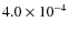 $4.0\times 10^{-4}$