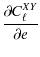 $\displaystyle %
\frac{\partial C^{XY}_\ell}{\partial e}$