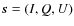 $\vec{s} = (I,Q,U)$