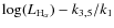 $\log(L_{\rm H_\alpha})-k_{3,5}/k_{1}$