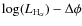$\log(L_{\rm H_\alpha})-\Delta \phi$