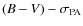 $(B-V)-\sigma_{\rm PA}$