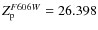 $Z_{\rm p}^{F606W}=26.398$
