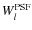 $W^{\rm PSF}_l$