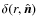 $\delta(r,\hat{\vec{n}})$