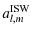 $\displaystyle a_{l,m}^{\rm ISW}$