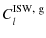 $\displaystyle C_l^{\rm ISW,~ g}$