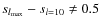 $s_{l_{\max}}-s_{l=10} \neq 0.5$