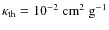 $\kappa_{\rm th}=10^{-2}~\rm cm^2~g^{-1}$