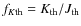 $f_{K{\rm th}}=K_{\rm th}/J_{\rm th}$