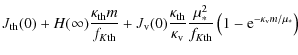 $\displaystyle J_{\rm th}(0)+H(\infty){\kappa_{\rm th}m\over f_{K{\rm th}}}+J_{\...