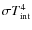 $\sigma T_{\rm int}^4$