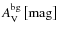 $A_{\rm V}^{\rm bg}\left[\rm {mag}\right]$