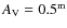 $A_{\rm
V}=0.5^{\rm m}$