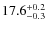 $17.6^{\rm +0.2}_{-0.3}$