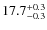 $17.7^{\rm +0.3}_{-0.3}$