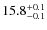 $15.8^{\rm +0.1}_{-0.1}$