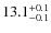 $13.1^{\rm +0.1}_{-0.1}$