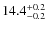 $14.4^{\rm +0.2}_{-0.2}$