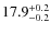 $17.9^{\rm +0.2}_{-0.2}$