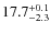 $17.7^{\rm +0.1}_{-2.3}$