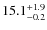 $15.1^{\rm +1.9}_{-0.2}$