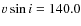 $v\sin i = 140.0$