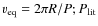 $v_{\rm eq} =2 \pi R/P; P_{\rm lit}$