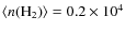 $\langle n({\rm H_2}) \rangle=0.2\times10^4$