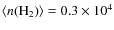 $\langle n({\rm H_2}) \rangle=0.3\times10^4$