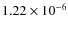 $1.22\times10^{-6}$