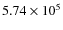 $5.74\times10^5$