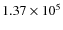 $1.37\times10^5$