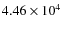 $4.46\times10^4$